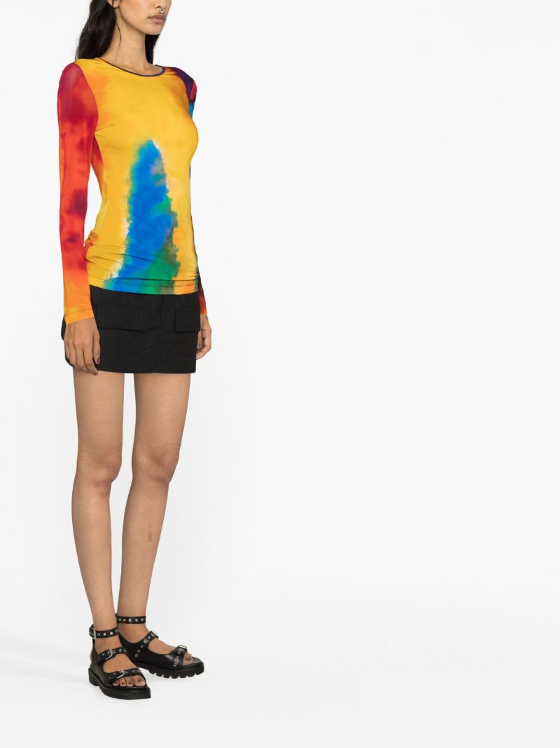 Yellow Bodyline Printed T-shirt