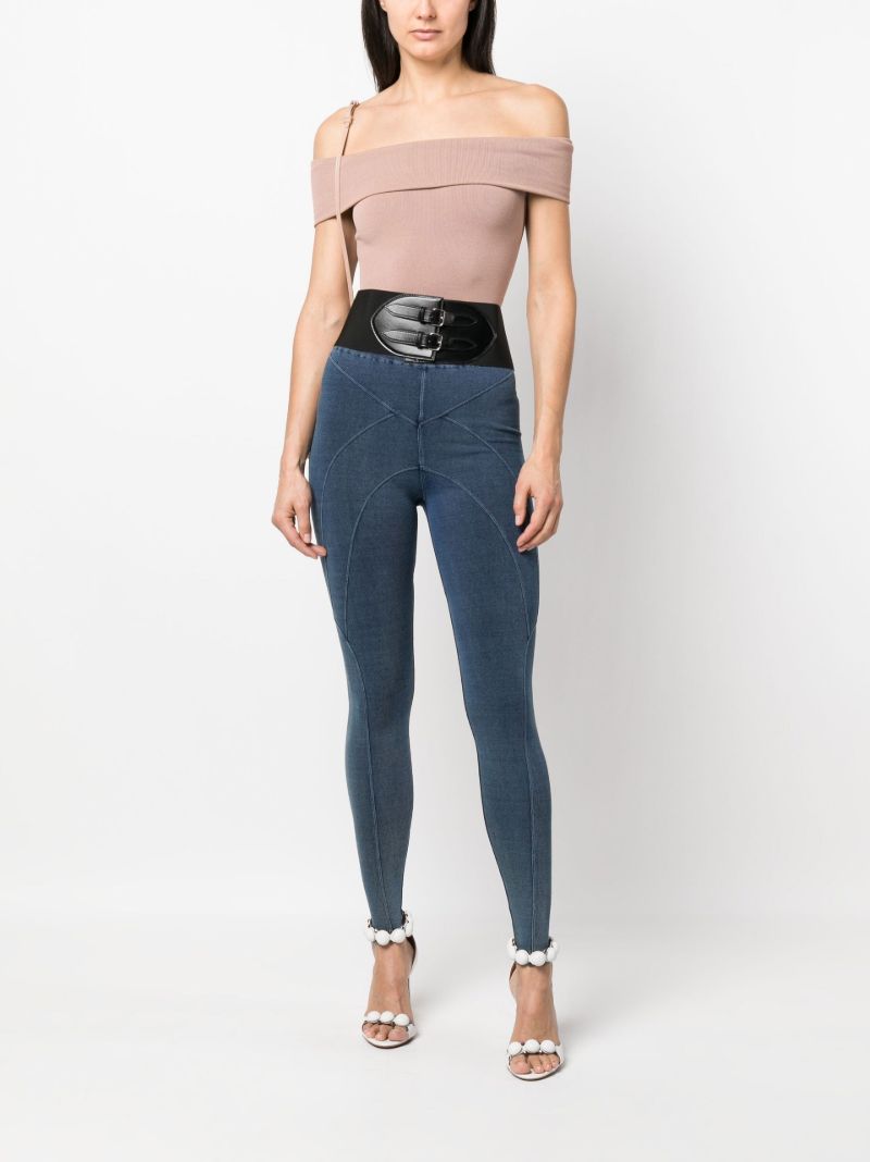 Neutral Off-the-shoulder Bodysuit