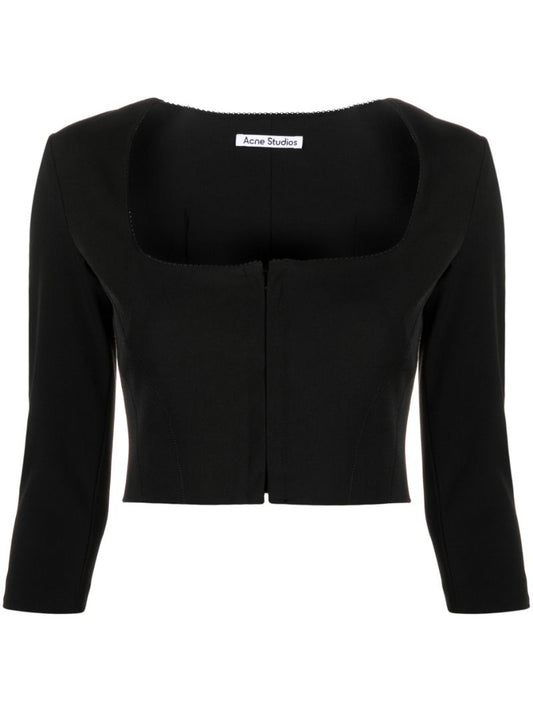 Black Tekla Crop Top