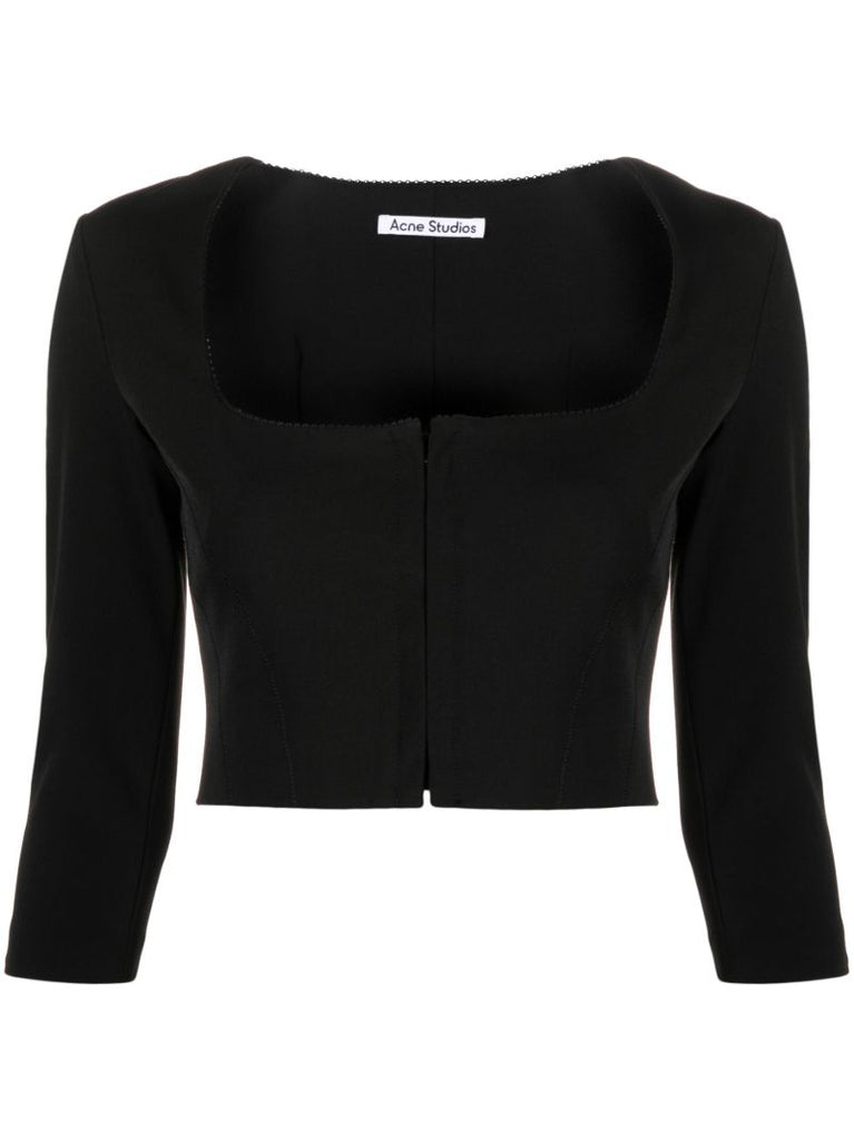 Black Tekla Crop Top