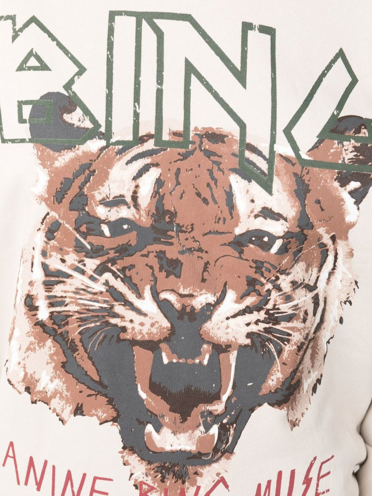 Neutral Tiger Printed Sweatshirt