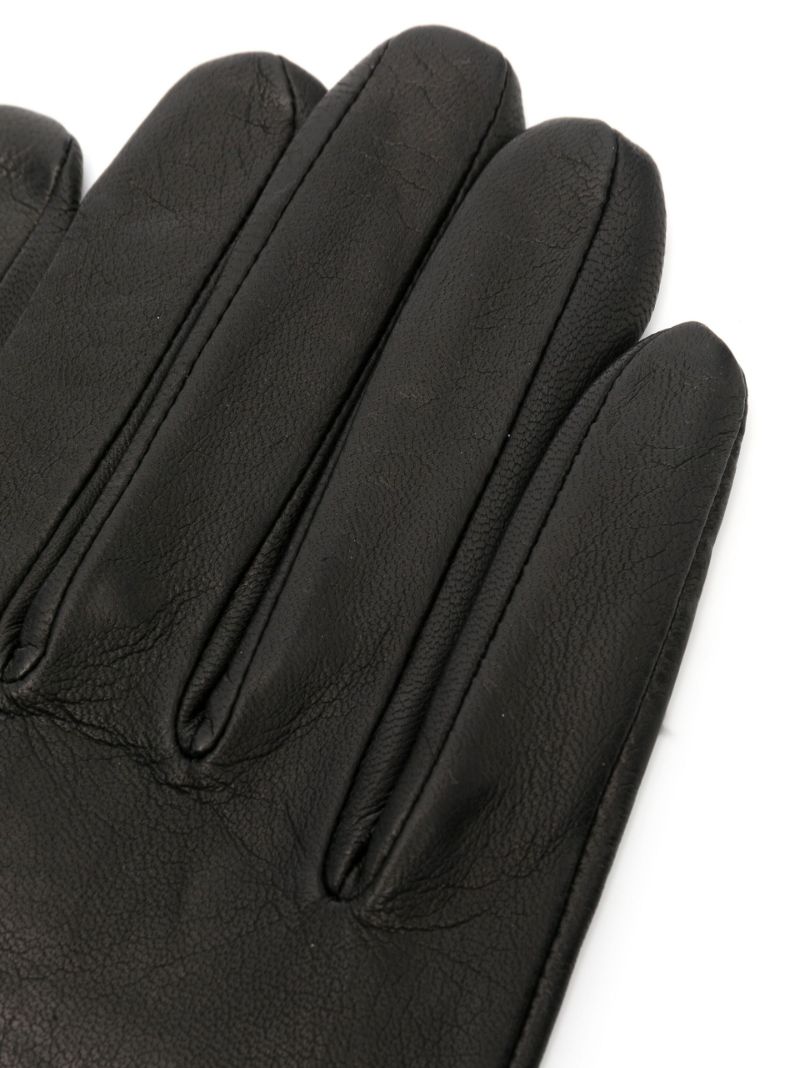 Black Josephine Leather Gloves
