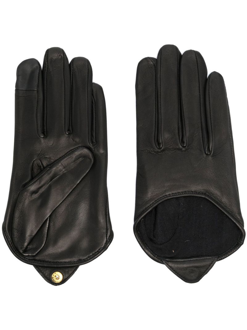 Black Josephine Leather Gloves
