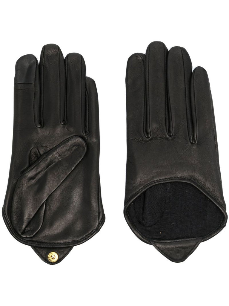 Black Josephine Leather Gloves