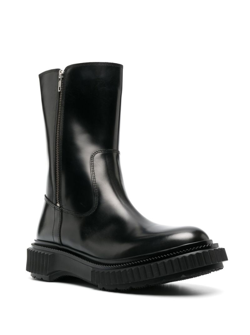 Black Type 184 Leather Ankle Boots