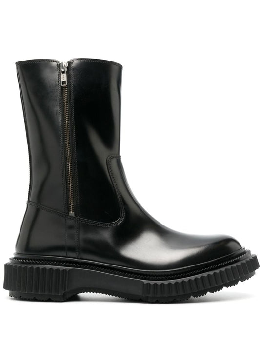 Black Type 184 Leather Ankle Boots
