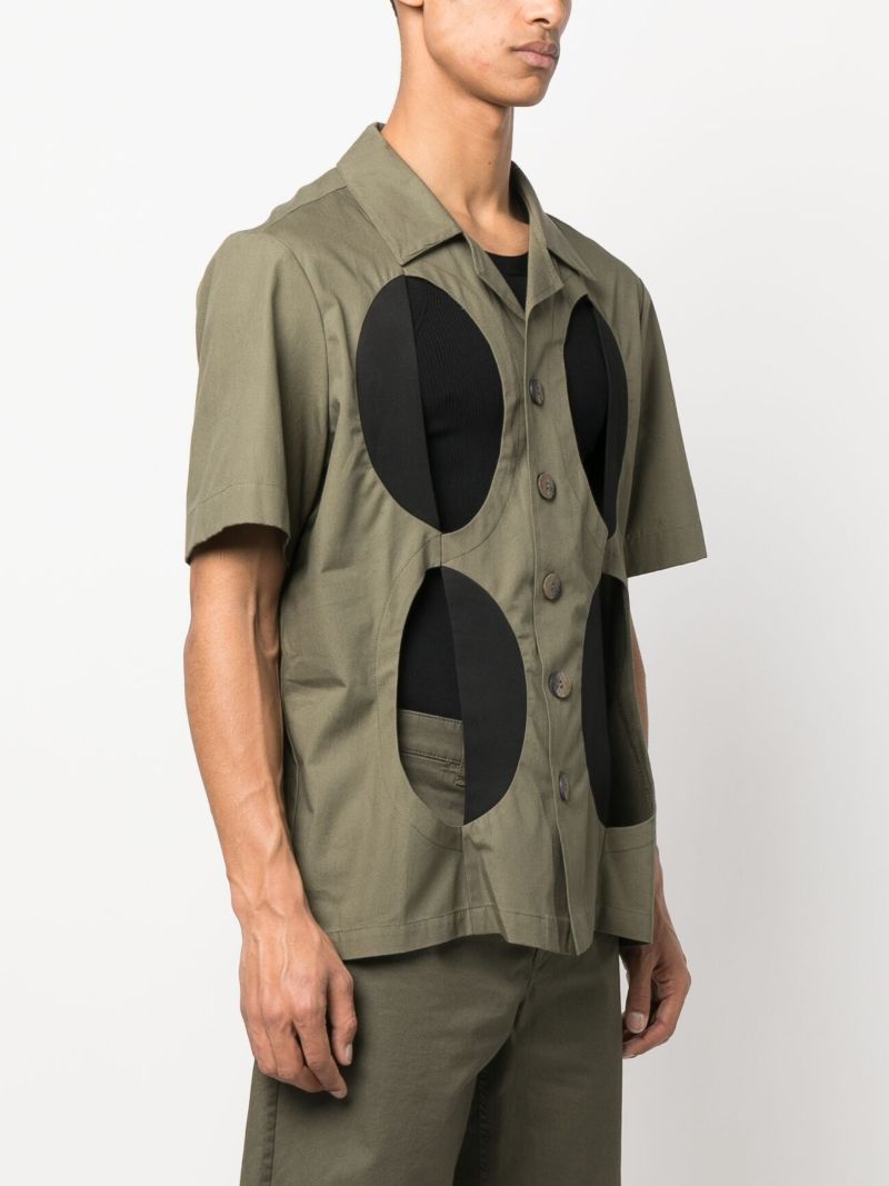 Green West African Kaftan Cut Out Shirt