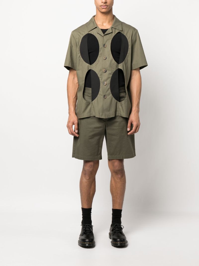 Green West African Kaftan Cut Out Shirt