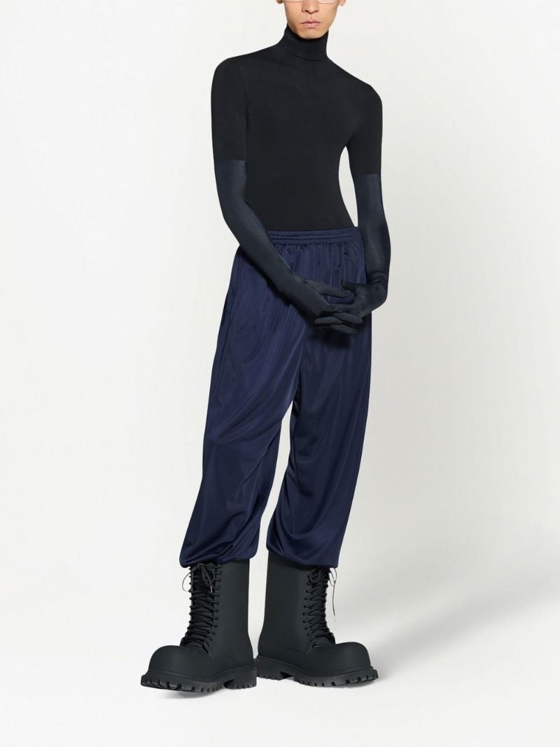 Blue Drop Crotch Trousers