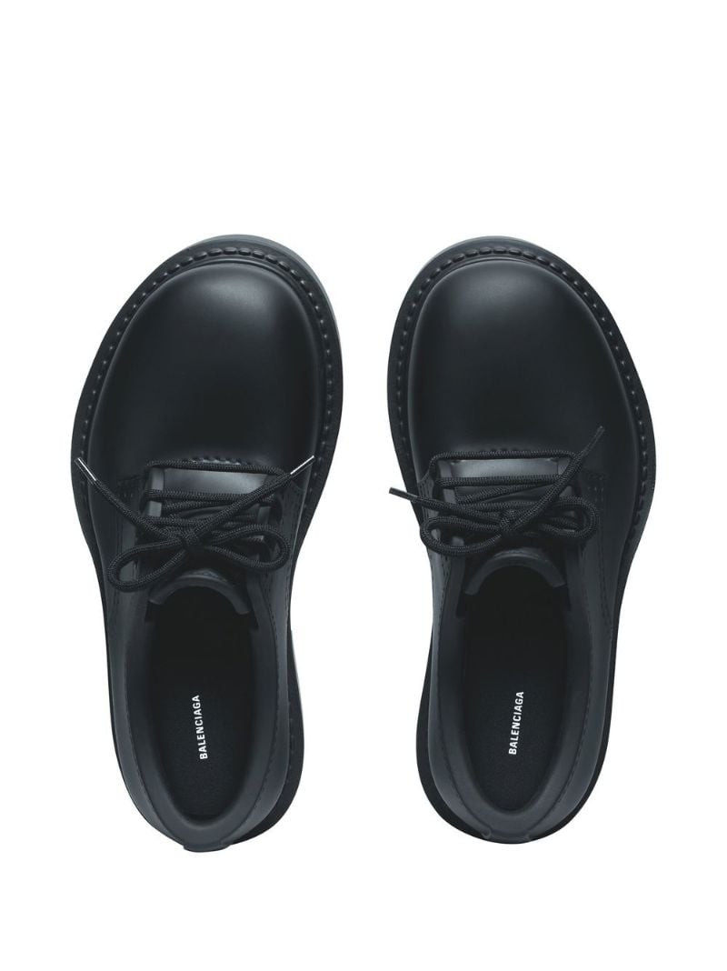 Black Steroid Derby Shoes