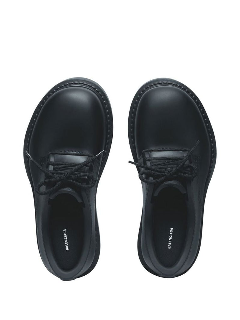 Black Steroid Derby Shoes