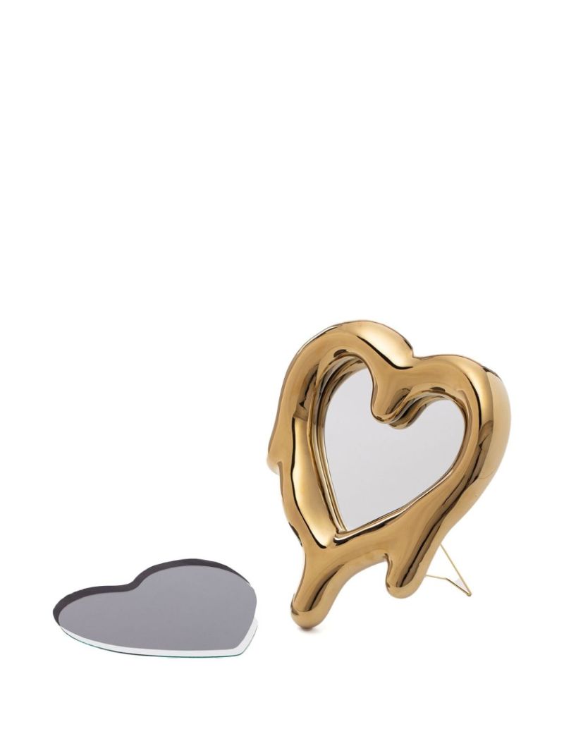 Gold-tone Melted Heart Photo Frame