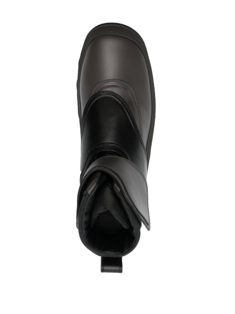 Green Tonkin Leather Ankle Boots