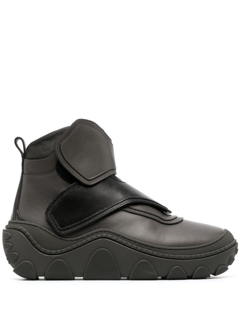 Green Tonkin Leather Ankle Boots