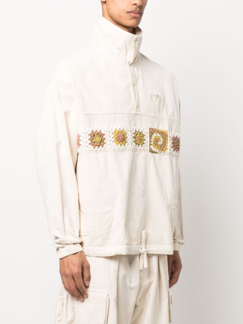 White Polite Corduroy Pullover