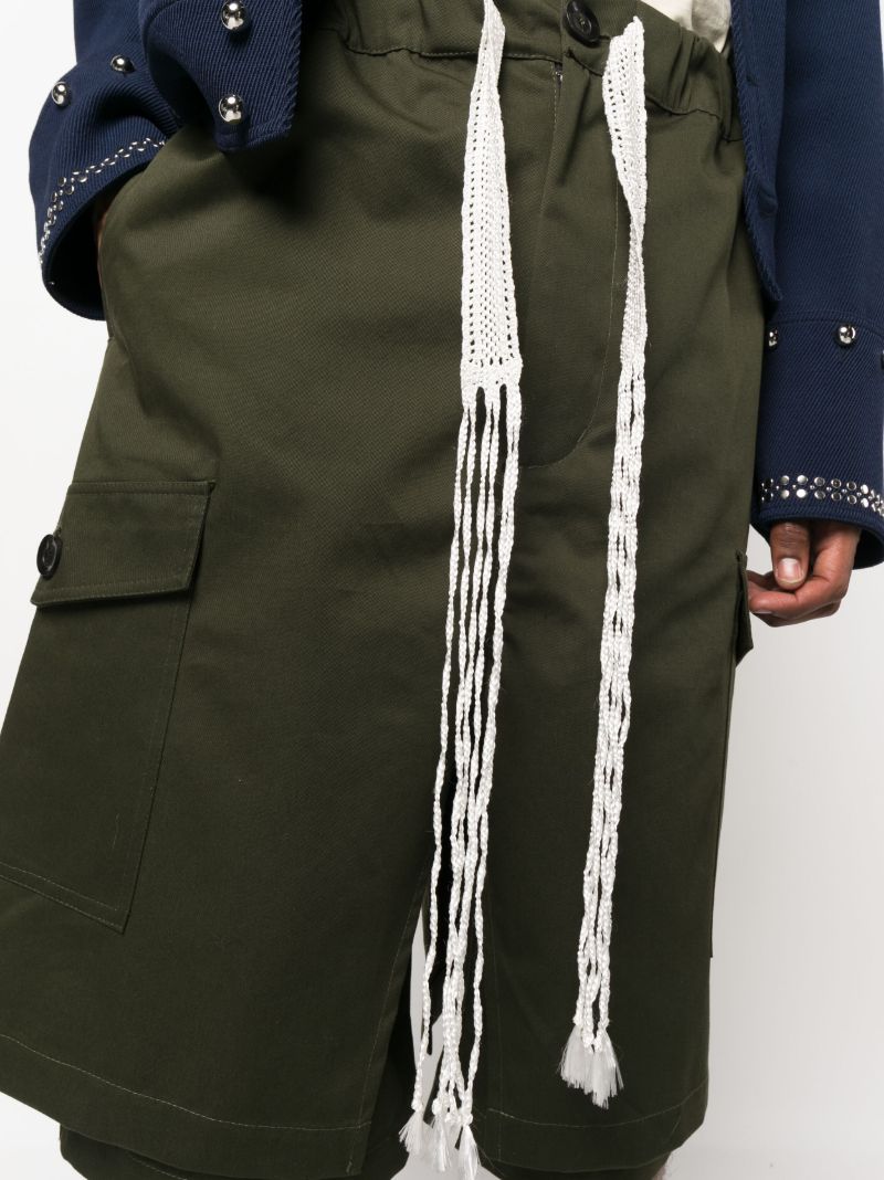 Khaki Xalam Cargo Shorts