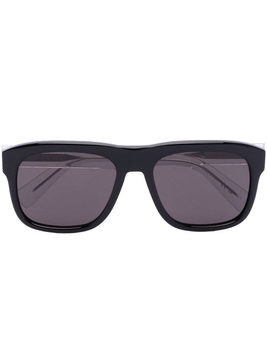 Black 558 Classic Crystal Square Sunglasses