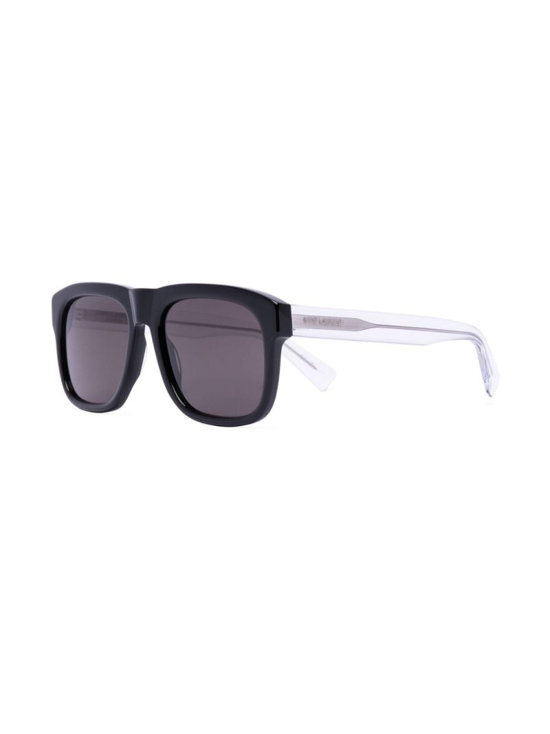Black 558 Classic Crystal Square Sunglasses