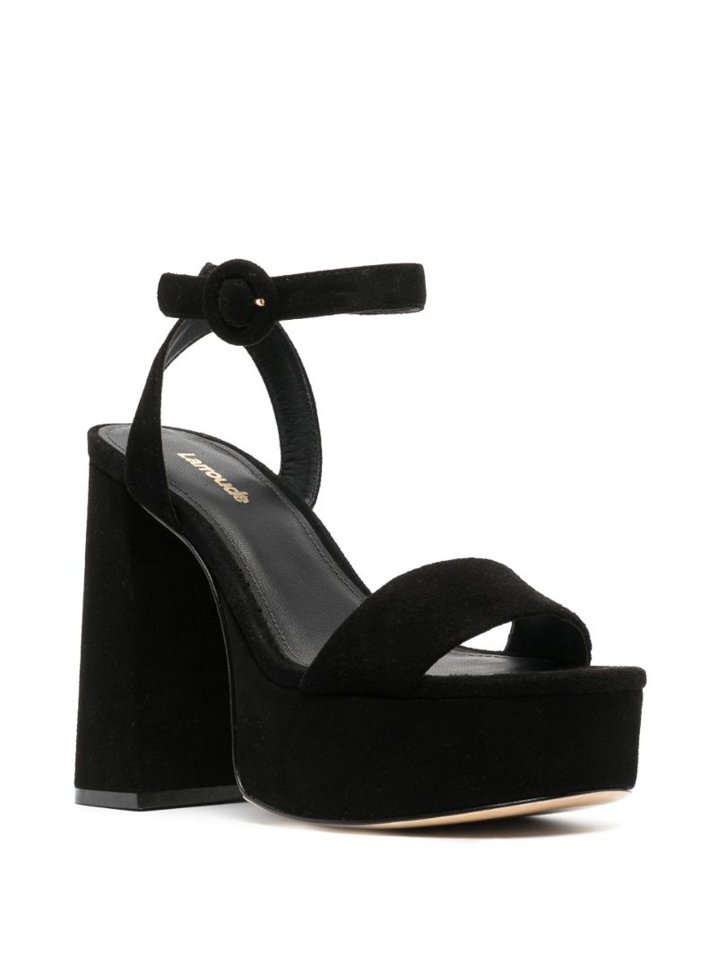 Black Dolly 125 Suede Platform Sandals