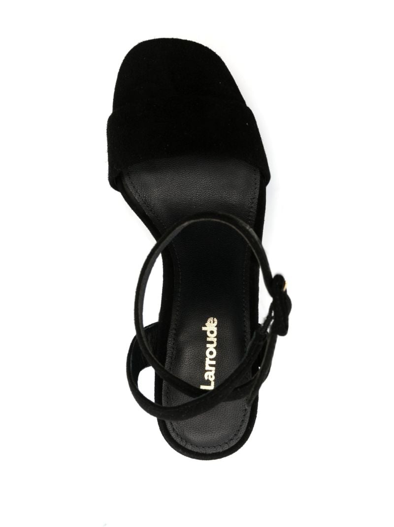 Black Dolly 125 Suede Platform Sandals