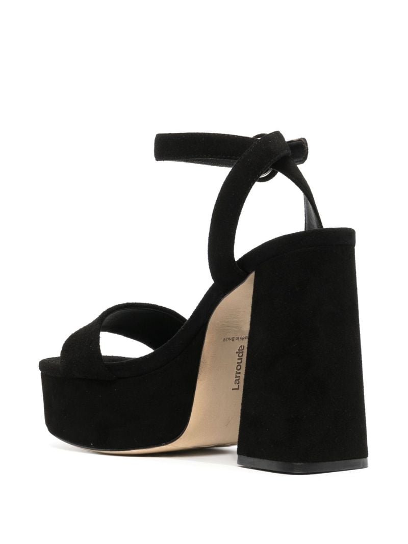 Black Dolly 125 Suede Platform Sandals