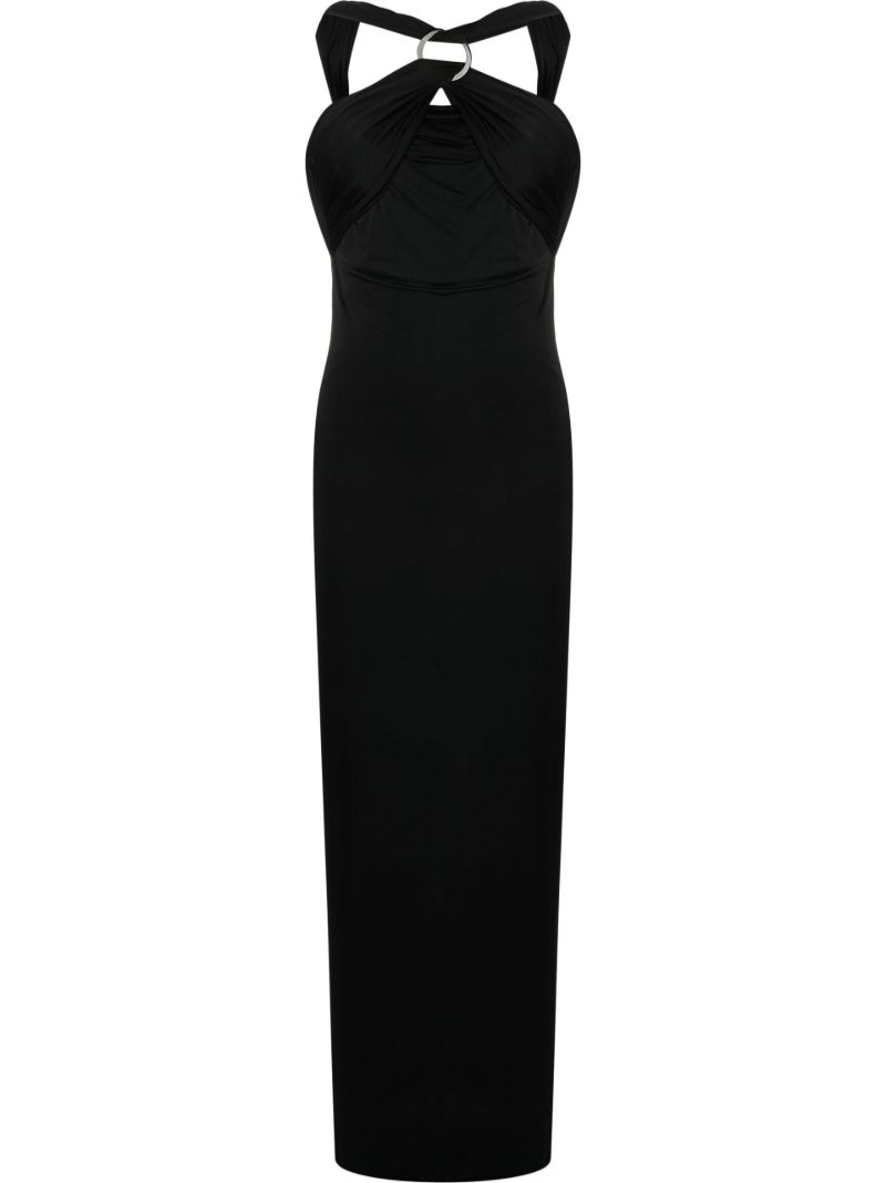 Black Halterneck Maxi Dress