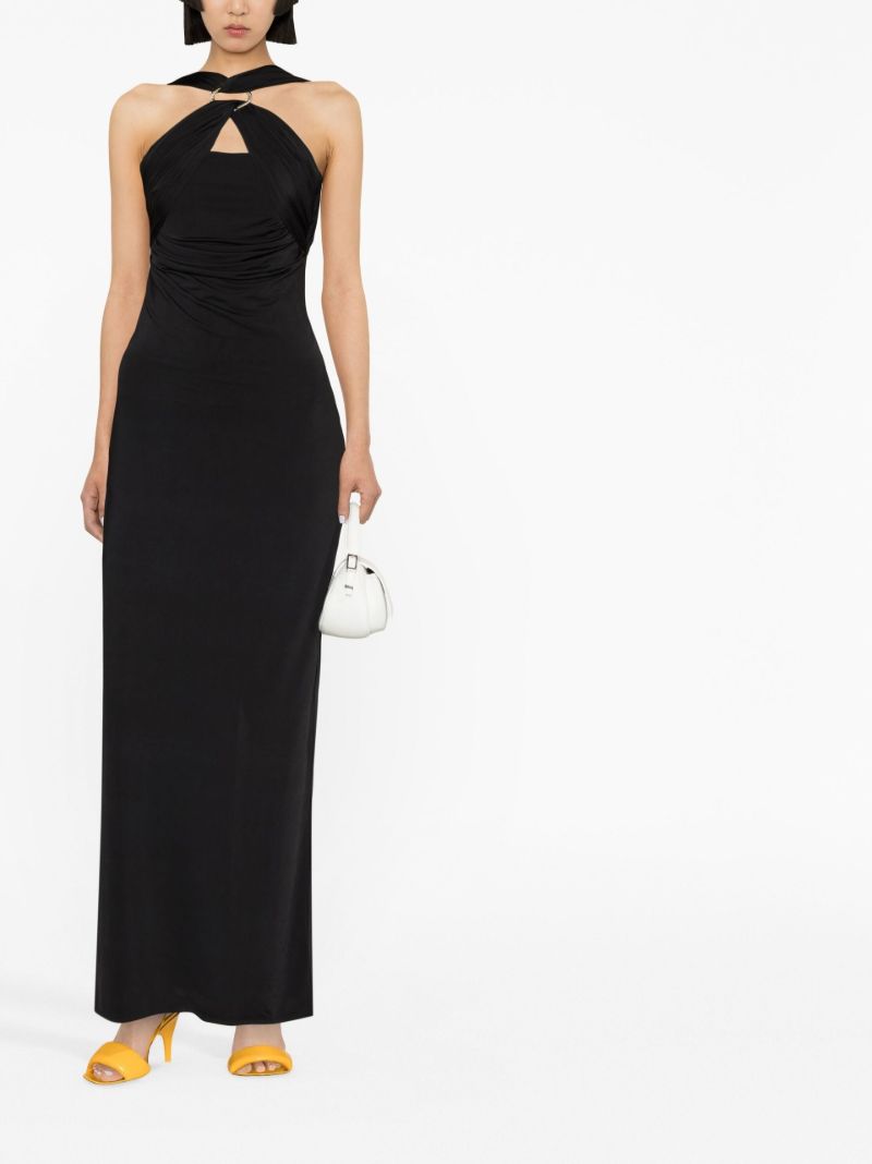Black Halterneck Maxi Dress