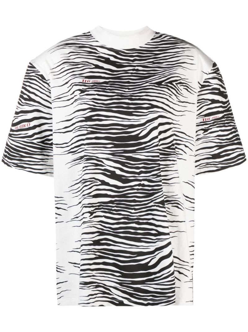 White Zebra Print T-shirt
