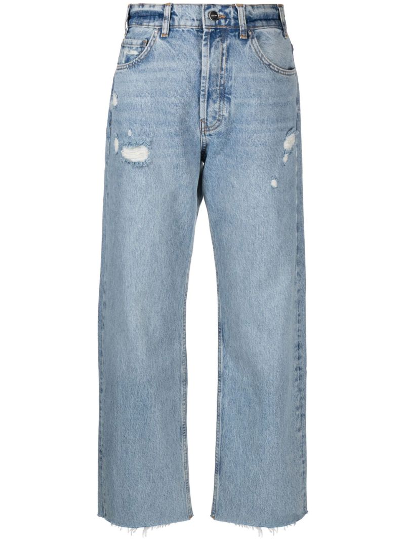 Blue Gavin Distressed Boyfriend Jeans