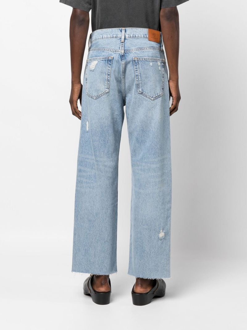 Blue Gavin Distressed Boyfriend Jeans
