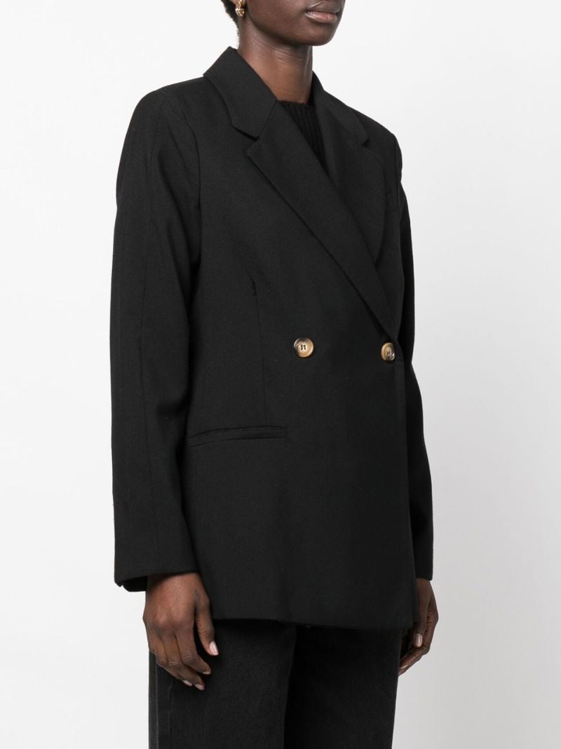 Black Kaia Double-breasted Blazer