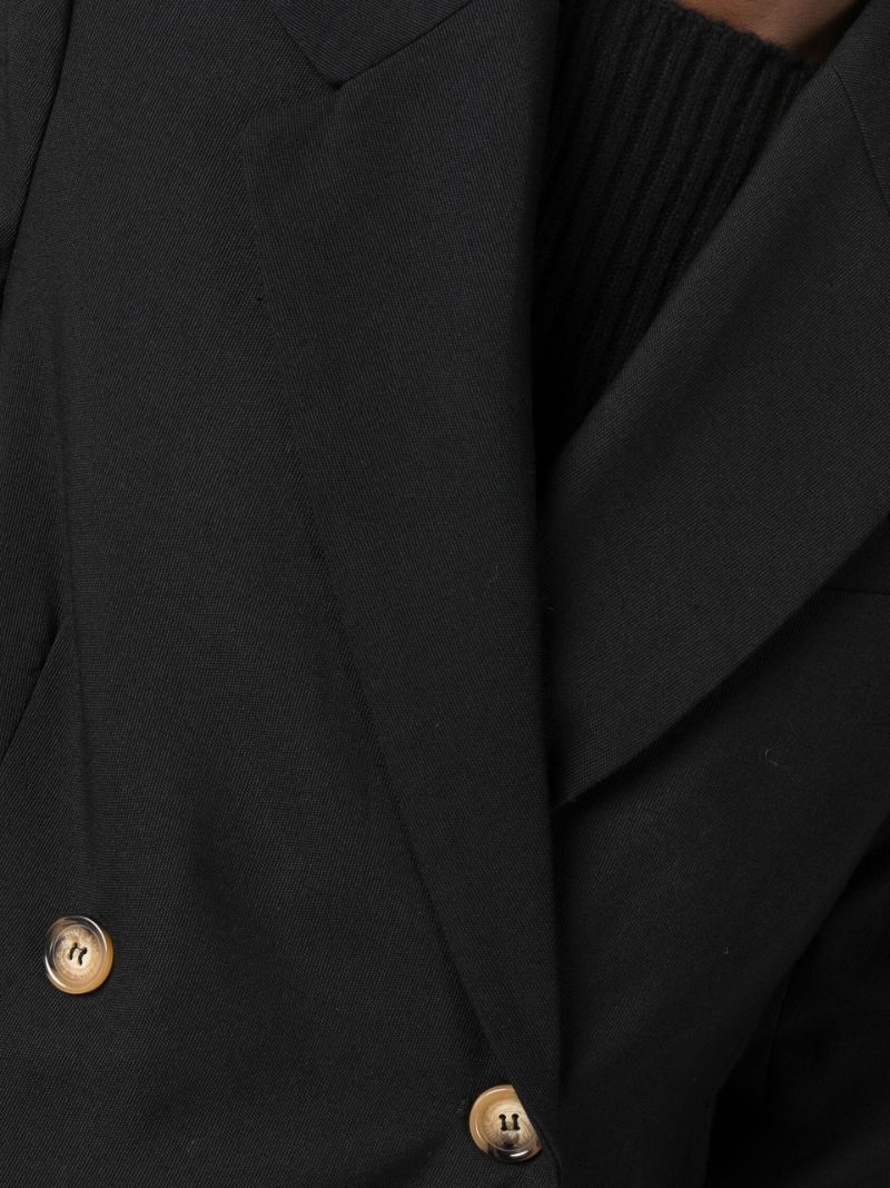 Black Kaia Double-breasted Blazer