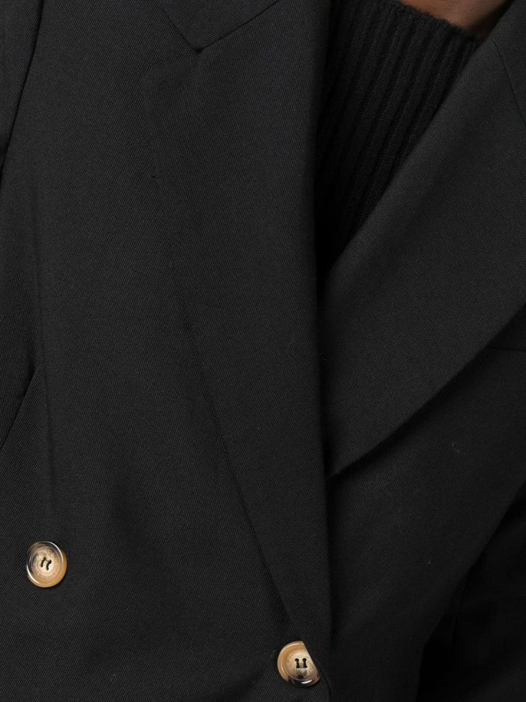 Black Kaia Double-breasted Blazer