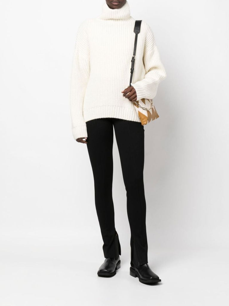 Neutral Sydney Ribbed Sweater
