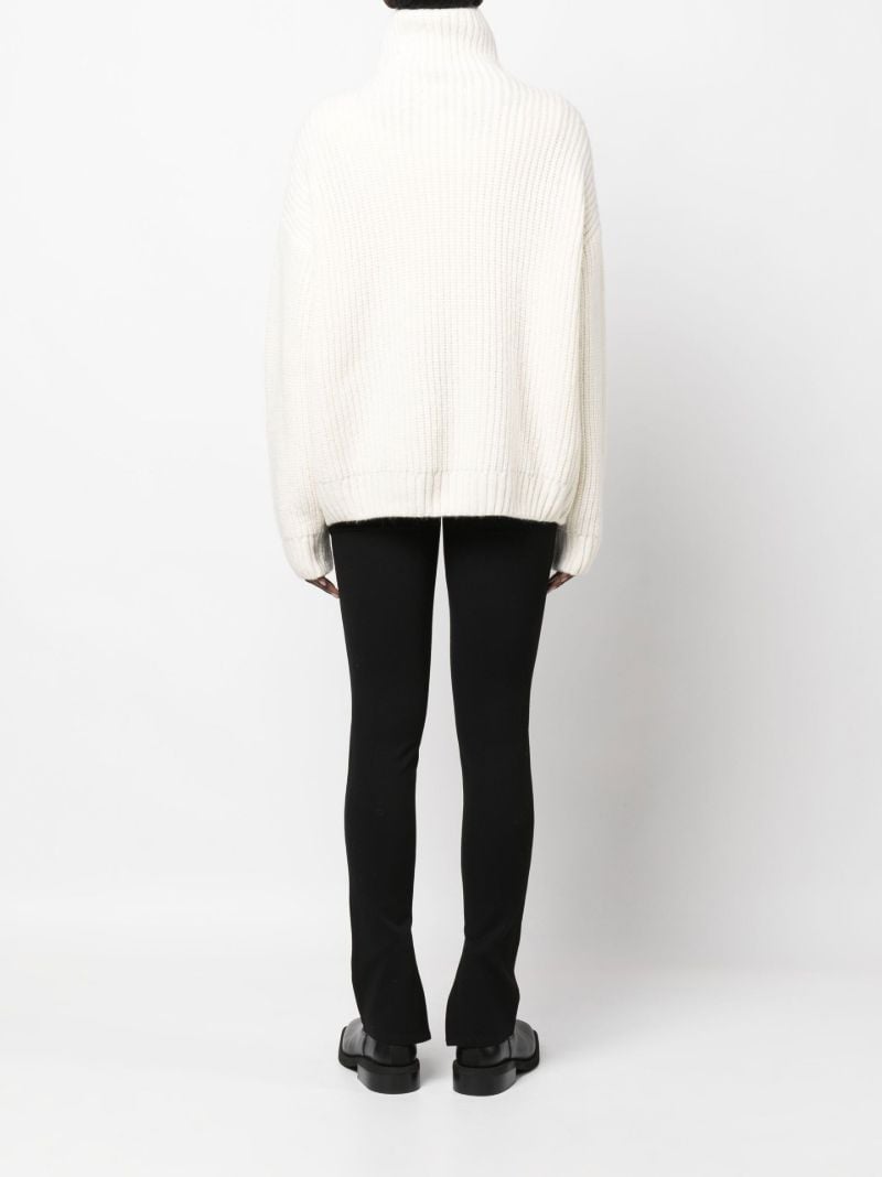 Neutral Sydney Ribbed Sweater
