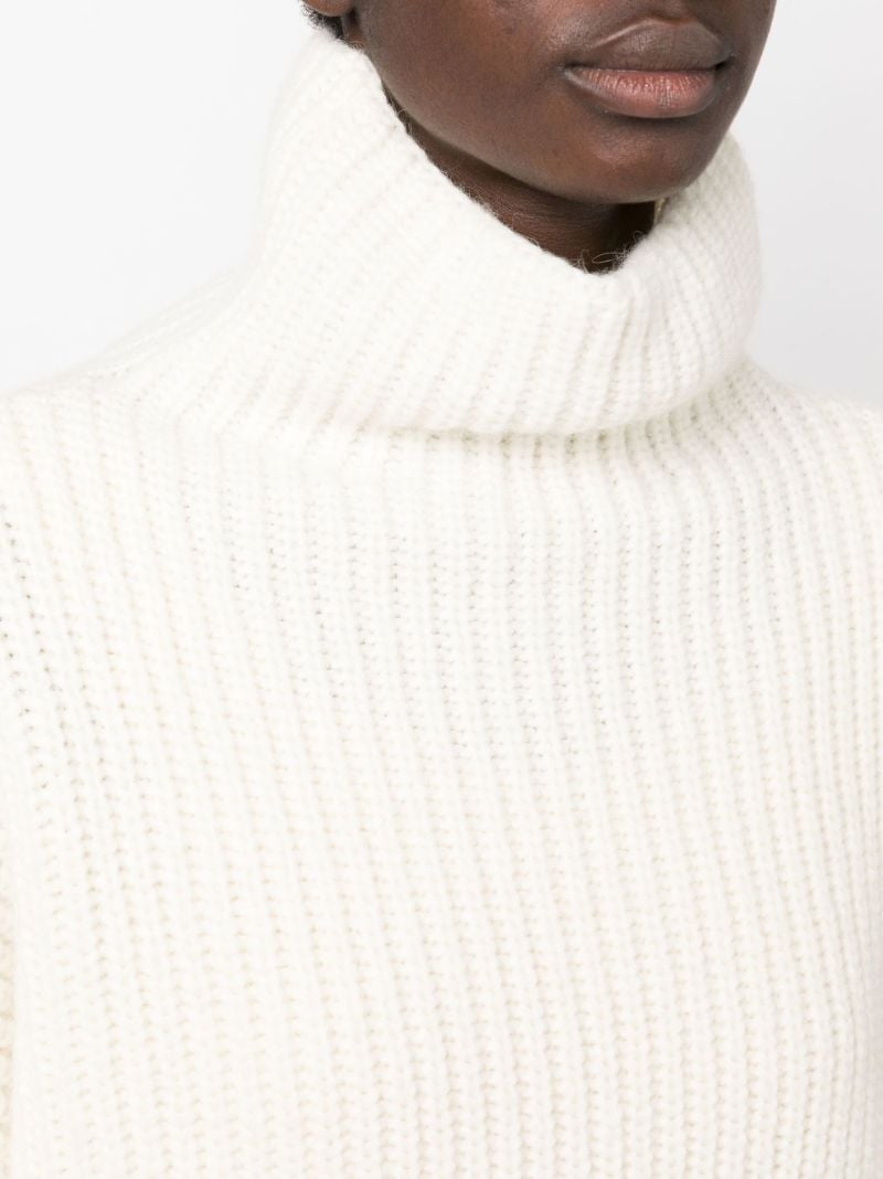 Neutral Sydney Ribbed Sweater