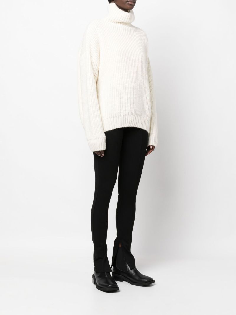 Neutral Sydney Ribbed Sweater