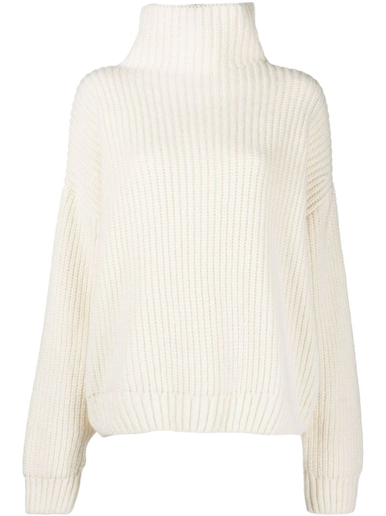 Neutral Sydney Ribbed Sweater