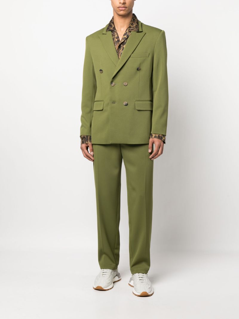 Green Straight Leg Trousers