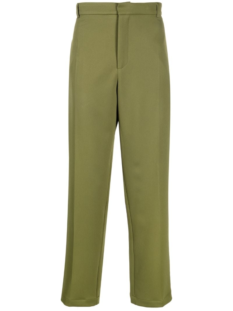 Green Straight Leg Trousers