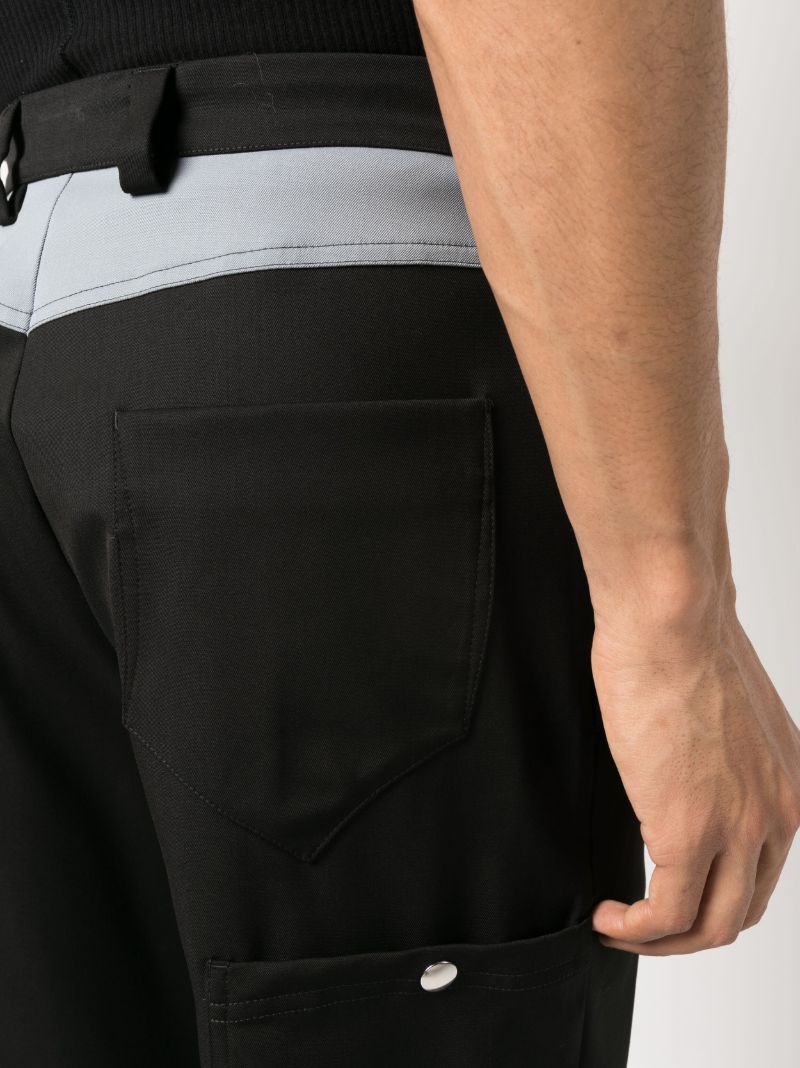 Black Kreuk Straight-leg Trousers