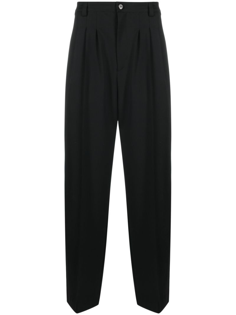Black Kreuk Straight-leg Trousers