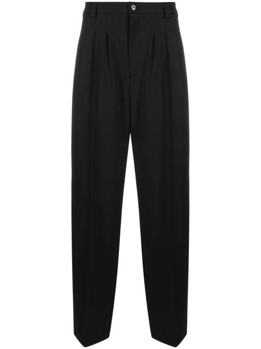 Black Kreuk Straight-leg Trousers