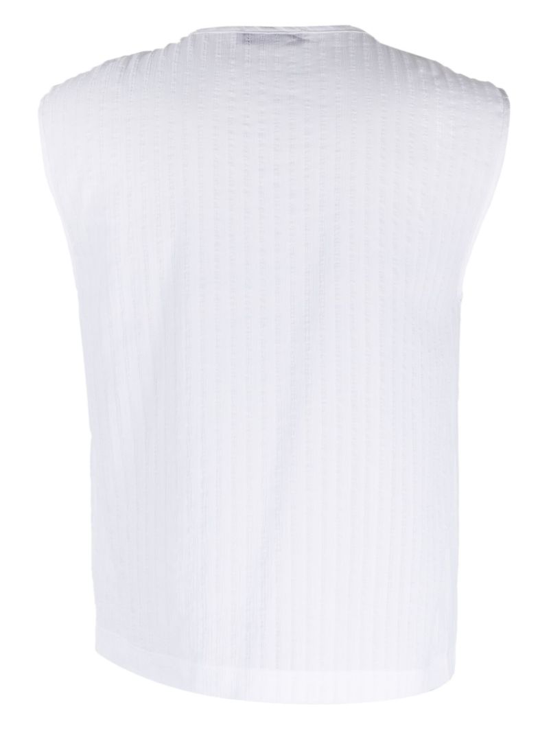 Black and White Zlatyu Sleeveless T-shirt