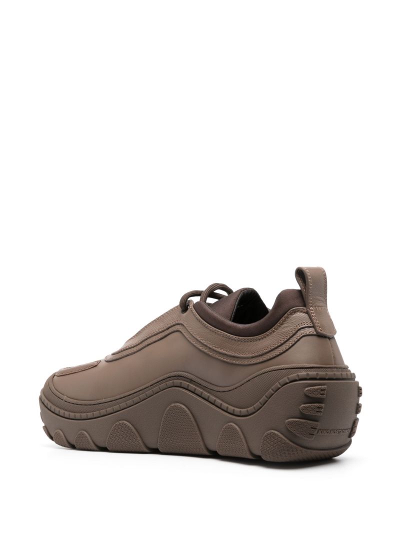 Brown Tonkin Low-top Leather Sneakers