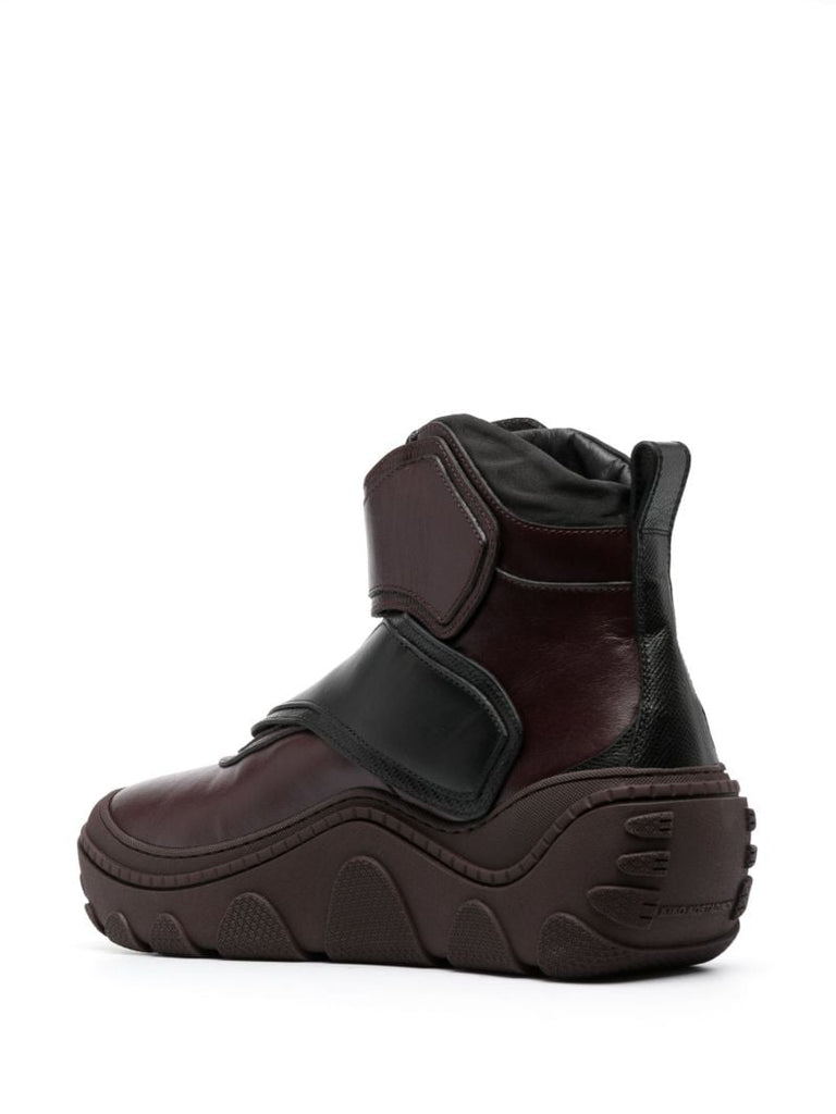 Red Tonkin Ankle Leather Boots