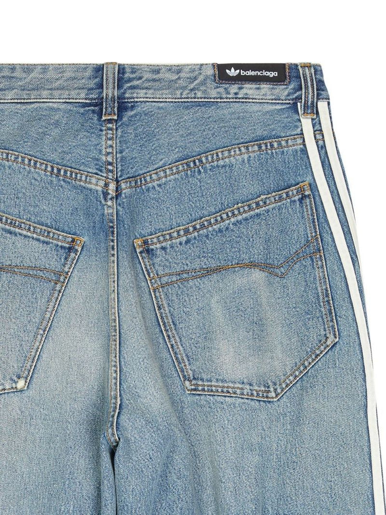X Adidas Blue Wide-leg Jeans