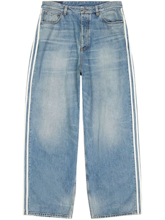 X Adidas Blue Wide-leg Jeans