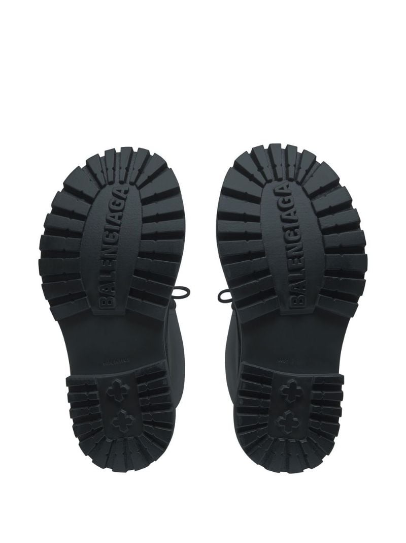 Black Steroid Lace-up Boots