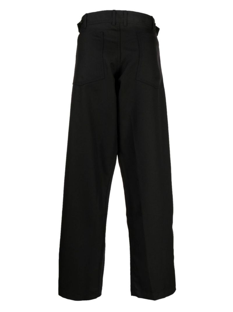 Black High Waist Wide-leg Trousers